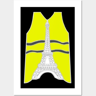 Yellow vest Posters and Art